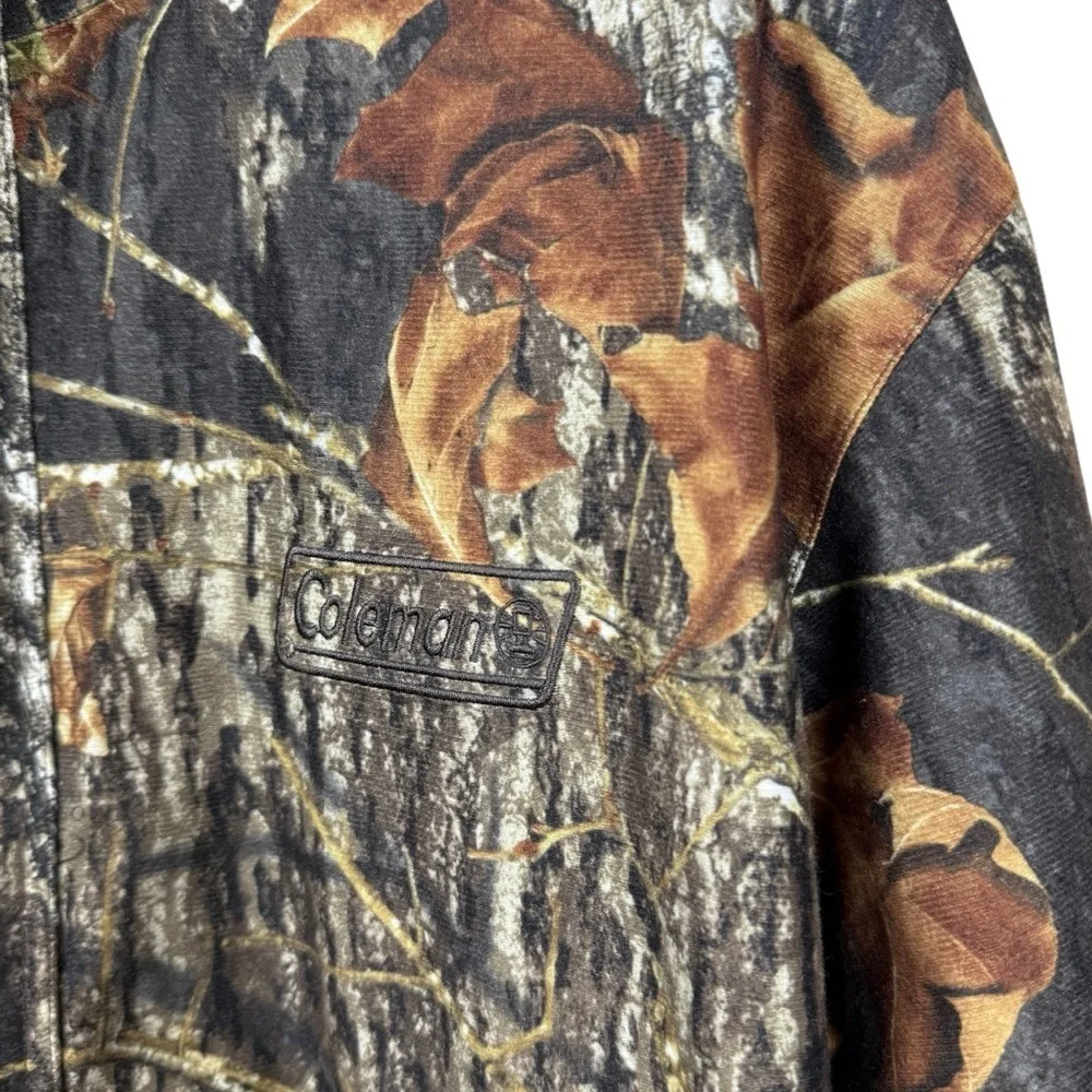 Gear Coleman Forest Camo Tactical Hooded Lightweight Hunting Jacket Men's Size M